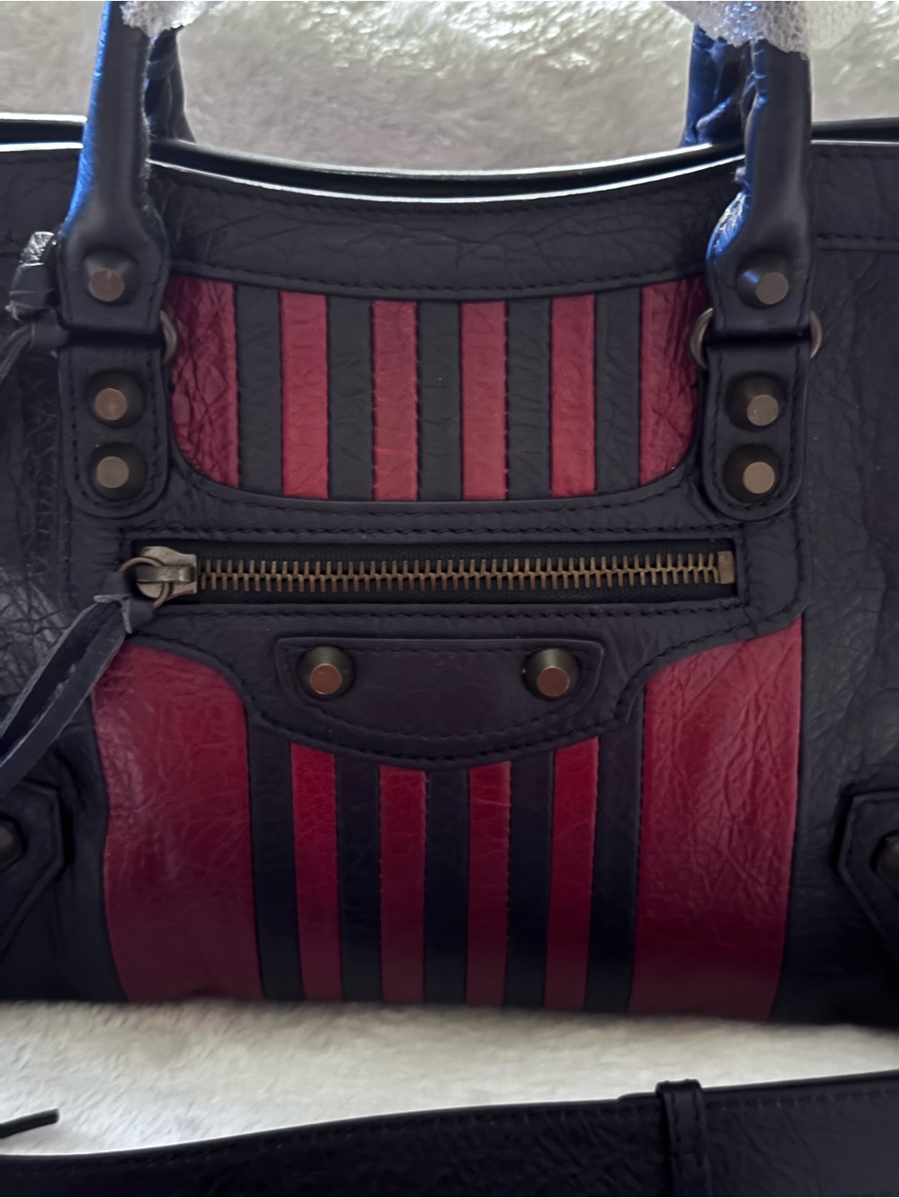 Balenciaga Classic City Marine Bordeaux, Red/Black. - Picture 3 of 6